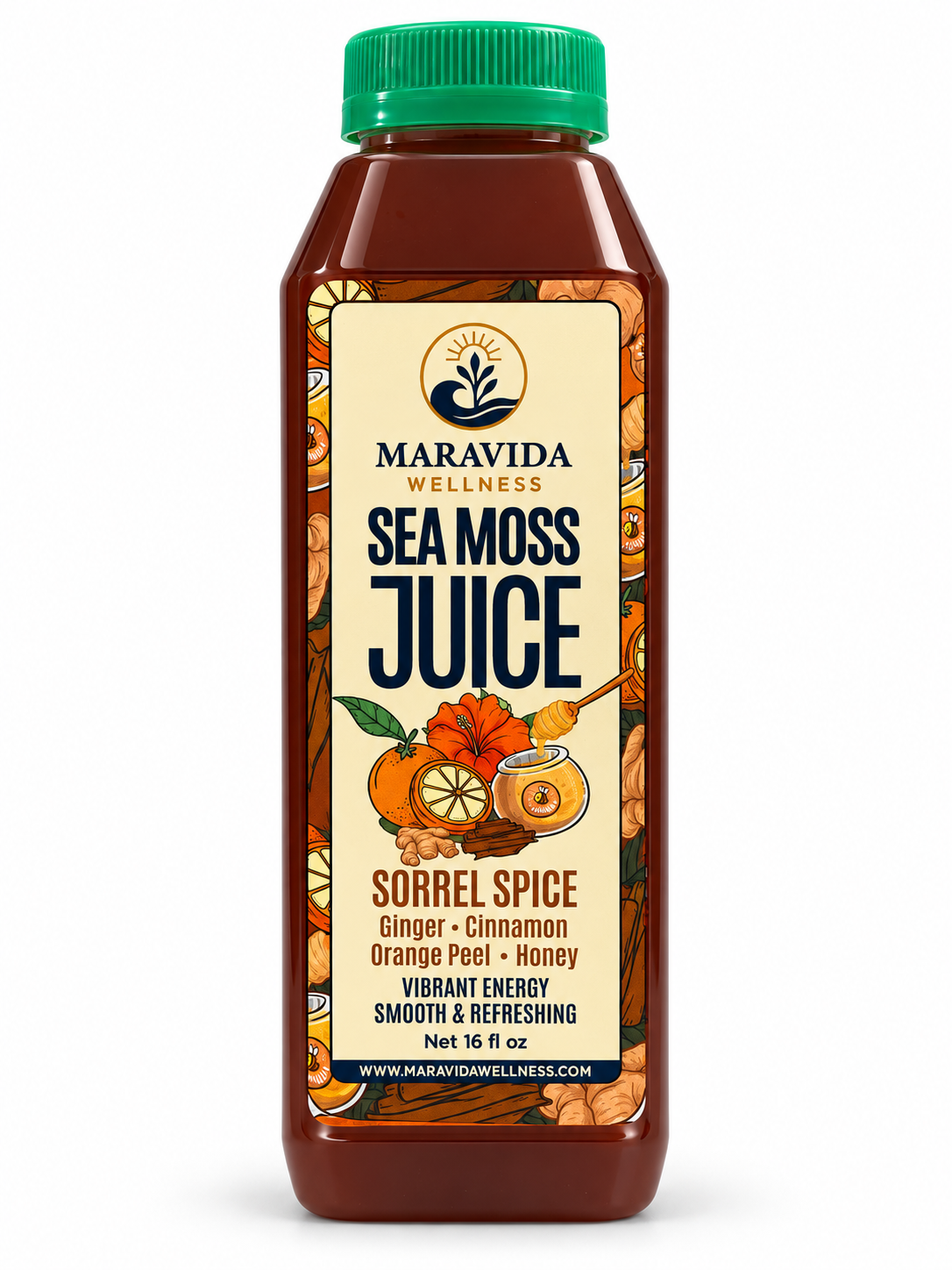 Sorrel Spice Sea Moss Juice 16 oz