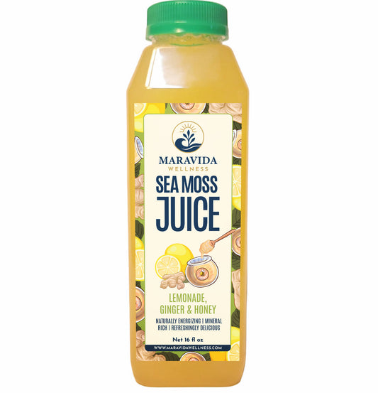 Sea Moss Juice Lemonade, Ginger & Honey