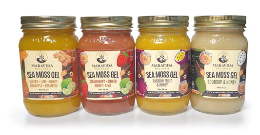 Maravida Wellness Sea Moss Gel

4-Flavor Superfood Variety Pack (16 oz Each)